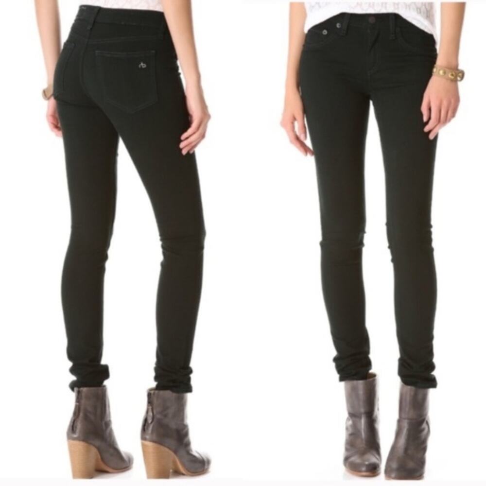 Rag & Bone Olive Dark Green PFD The Legging Jeans 27